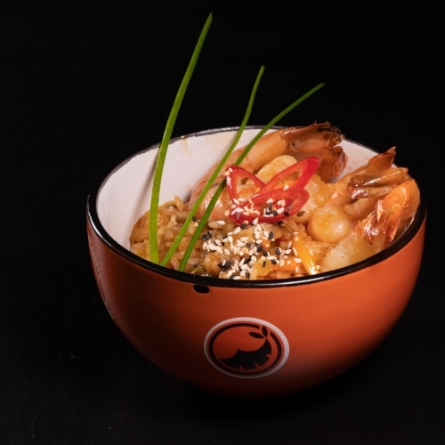 Wok с рисом и креветками Wok с рисом и креветками